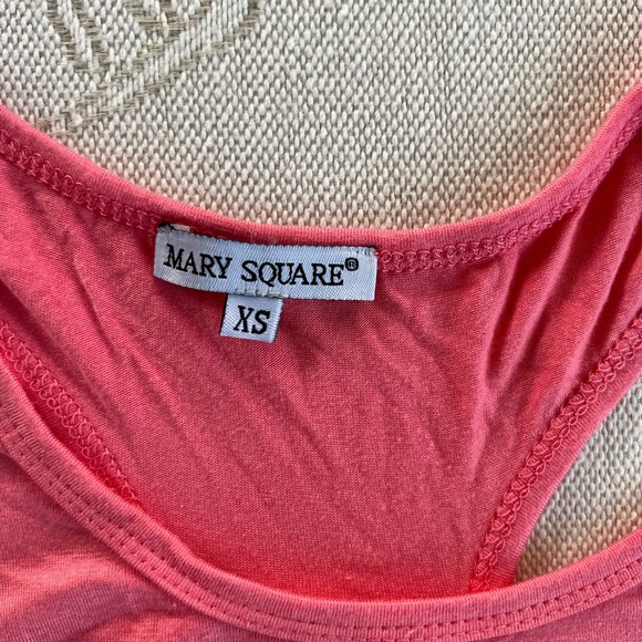 Coral Graphic Racerback Tank Top - Sunny Script - Picture 3 of 4